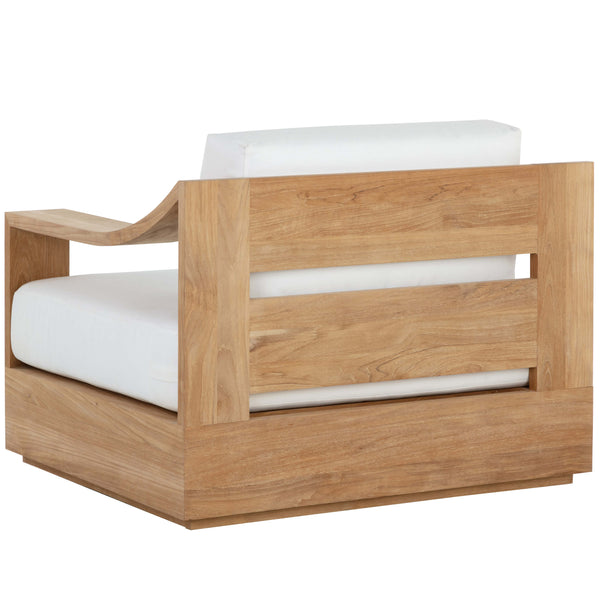 Home Fashion Tahiti Outdoor Swivel Chair Stinson White