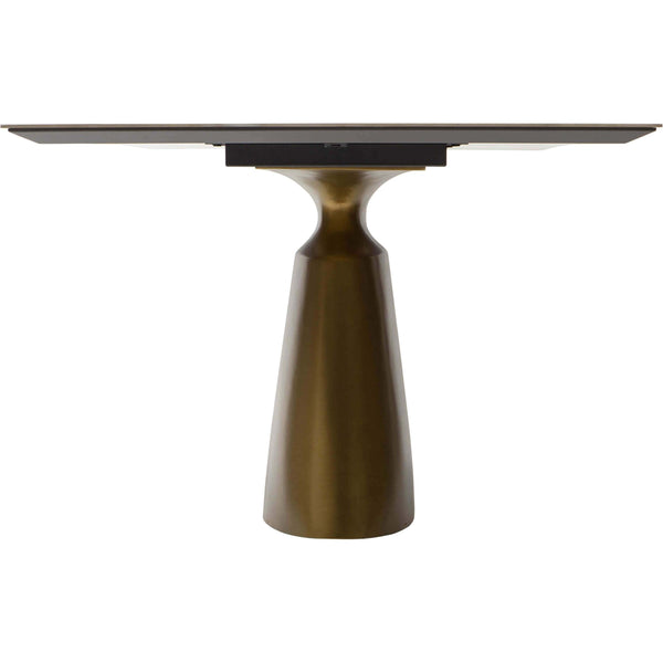Home Fashion Taji Rectangular Dining Table Gray/Gold Base