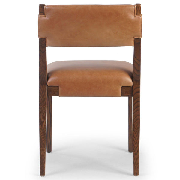 Home Fashion Tamari Leather Dining Chair Sonoma Chestnut Set Of 2 By Four Hands