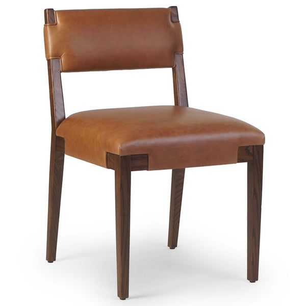 home fashion Tamari Leather Dining Chair Sonoma Chestnut Set of 2 by Four Hands