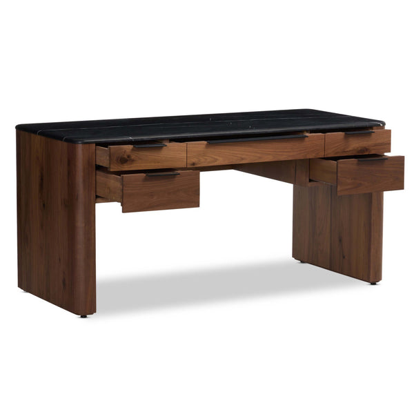 Home Fashion Tatum Desk Walnut Natural By Four Hands