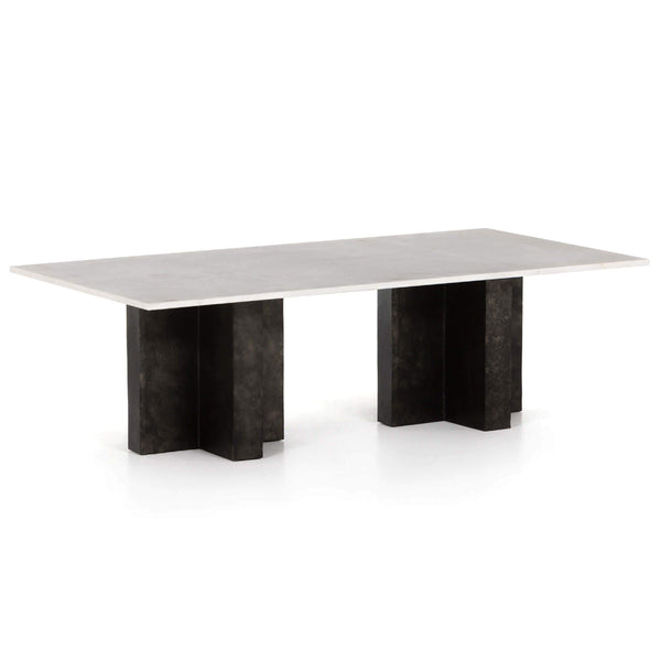 home fashion Terrell Coffee Table Raw Black by Four Hands