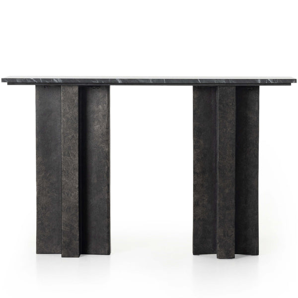 Home Fashion Terrell Console Table Black Marble By Four Hands