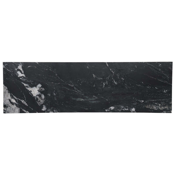 Home Fashion Terrell Large Console Table Black Marble/Raw Black By Four Hands