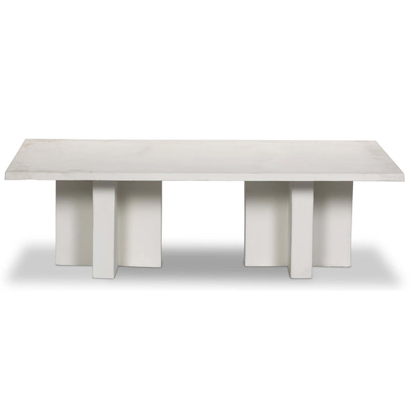 Home Fashion Terrell Outdoor Coffee Table Matte White By Four Hands