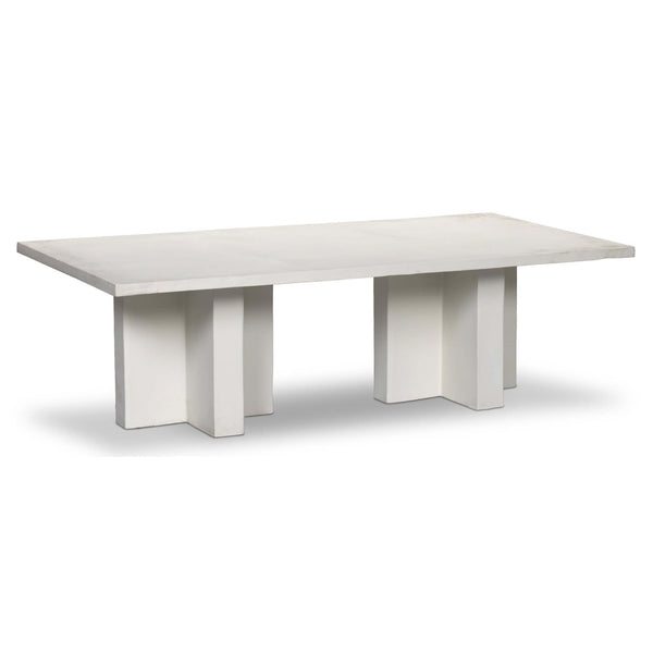 home fashion Terrell Outdoor Coffee Table Matte White by Four Hands