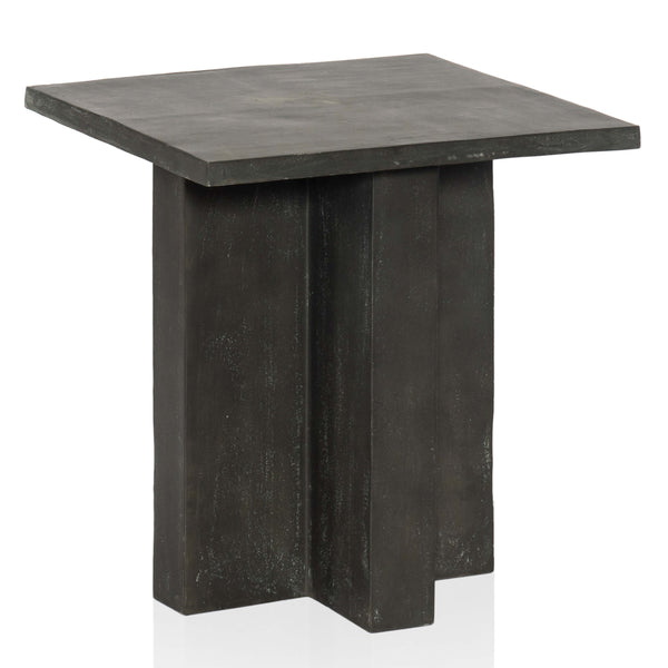 home fashion Terrell Outdoor End Table Aged Grey by Four Hands