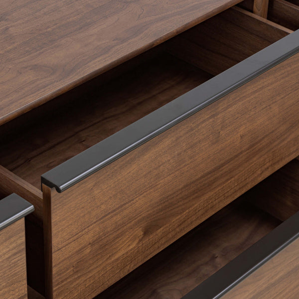 Home Fashion Theo 6 Drawer Dresser Dark Brown Walnut By Four Hands