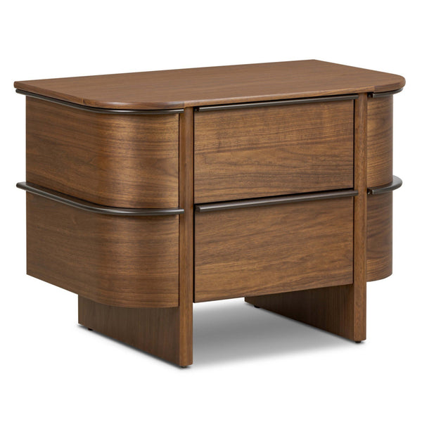home fashion Theo Nightstand Dark Brown Walnut by Four Hands