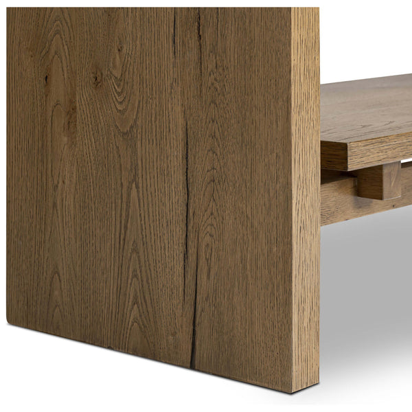 Home Fashion Theodore Bookcase Rustic Amber Oak By Four Hands