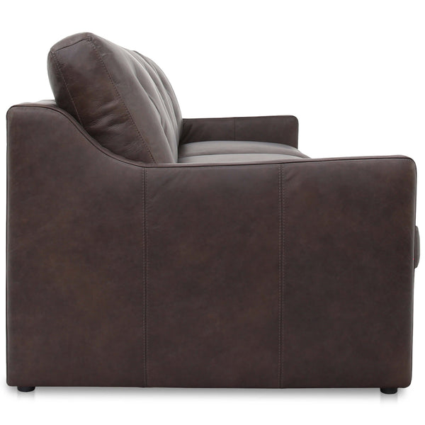 Home Fashion Thurlow Modular Leather Sofa Espresso Brown