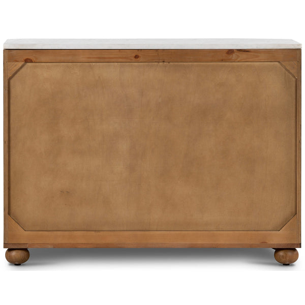 Home Fashion Tiago Marble Top Chest Toasted Oak By Four Hands