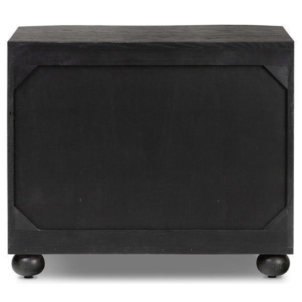 Home Fashion Tiago Nightstand Distressed Black By Four Hands