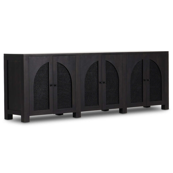 home fashion Tilda 6 Door Sideboard Black Wash by Four Hands