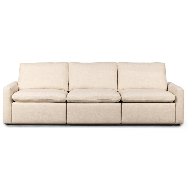 Home Fashion Tillery 3 Piece Power Recliner Sectional Antigo Natural By Four Hands