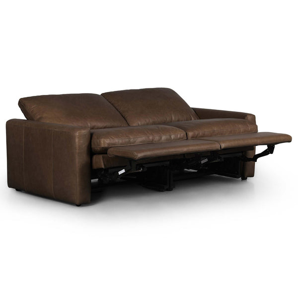 Home Fashion Tillery Leather Power Recliner 2-Piece Sectional Sonoma Coco By Four Hands