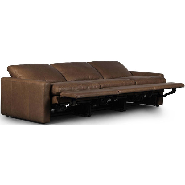 Home Fashion Tillery Leather Power Recliner 3-Piece Sectional Sonoma Coco By Four Hands