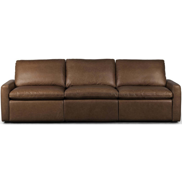 home fashion Tillery Leather Power Recliner 3-Piece Sectional Sonoma Coco by Four Hands