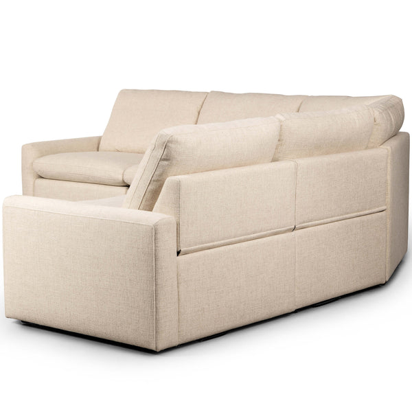 Home Fashion Tillery Power Recliner Sectional Antigo Natural By Four Hands