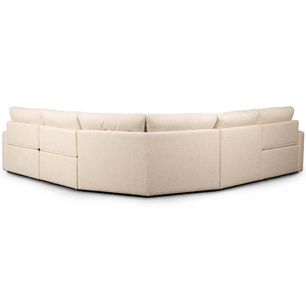 Home Fashion Tillery Power Recliner Sectional Antigo Natural By Four Hands