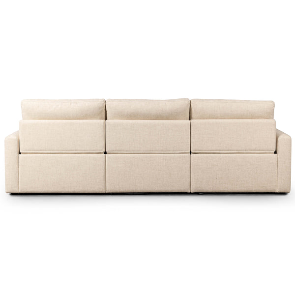 Home Fashion Tillery Power Recliner Sofa Antigo Natural By Four Hands