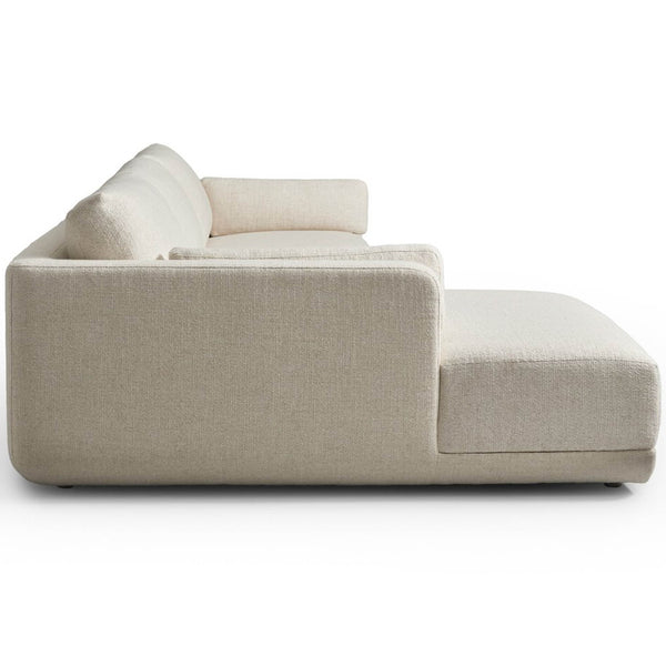 Home Fashion Toland 2-Piece Sectional W/ Chaise Palma Cream By Four Hands
