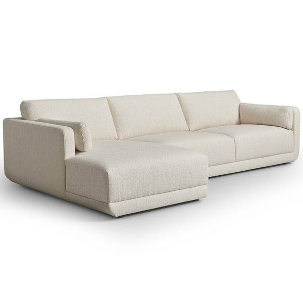 Home Fashion Toland 2-Piece Sectional W/ Chaise Palma Cream By Four Hands