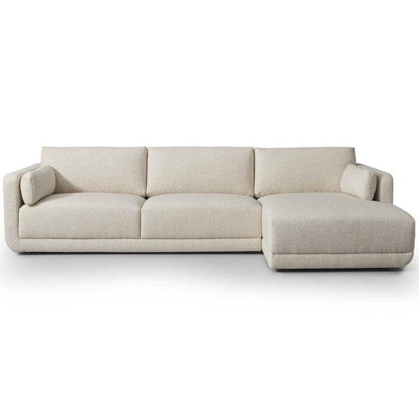 home fashion Toland 2-Piece Sectional w/ Chaise Palma Cream by Four Hands