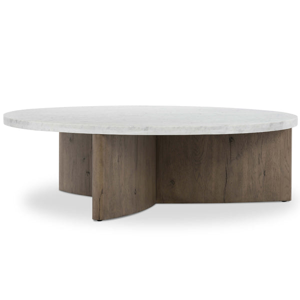 Home Fashion Toli Coffee Table Italian White/Rustic Grey By Four Hands