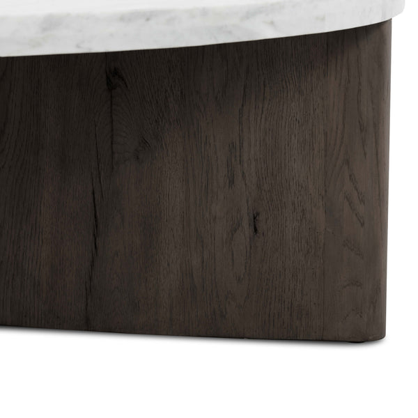 Home Fashion Toli Coffee Table Italian White/Smoked Black By Four Hands