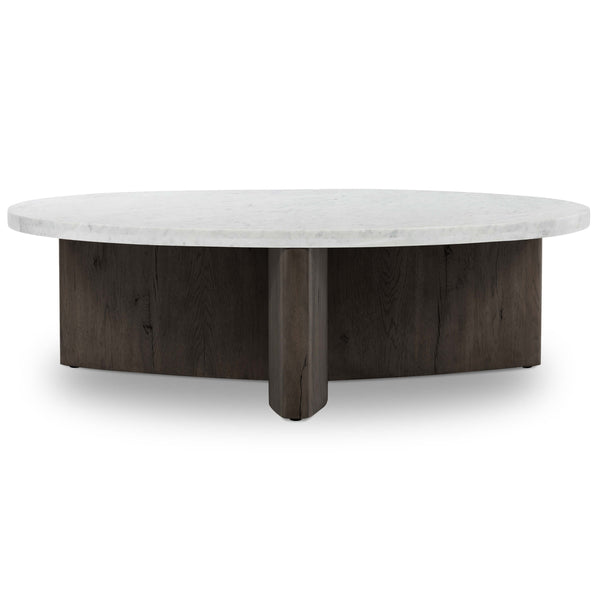home fashion Toli Coffee Table Italian White/Smoked Black by Four Hands