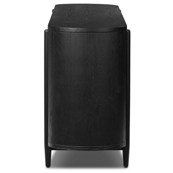 Home Fashion Tolle 6 Drawer Dresser Drifted Matte Black By Four Hands