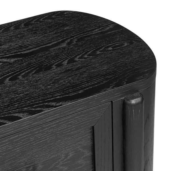 Home Fashion Tolle Nightstand Drifted Matte Black By Four Hands