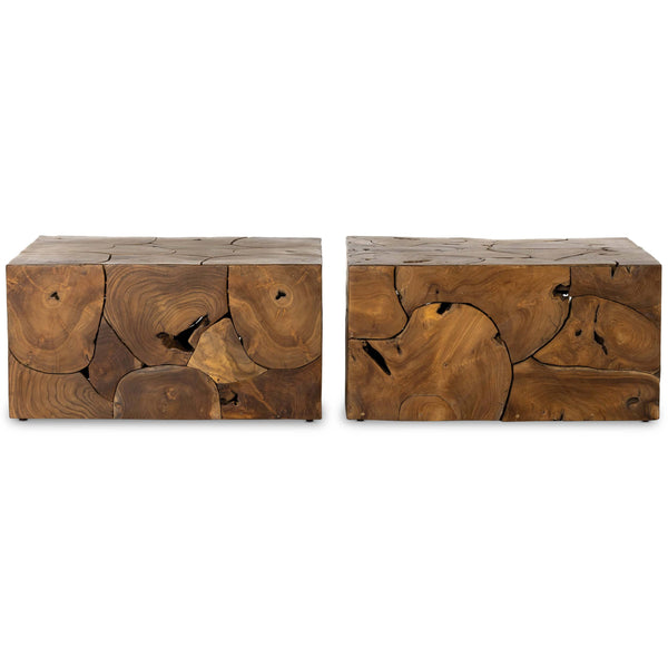 Home Fashion Tomlin Outdoor Bunching Table Set Of 2 By Four Hands