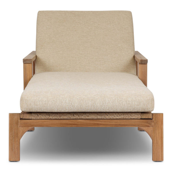 Home Fashion Topeka Outdoor Chaise Ellor Beige By Four Hands