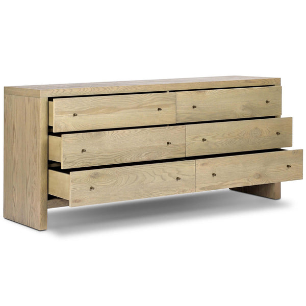 Home Fashion Torrington 6 Drawer Dresser Sandy Oak By Four Hands