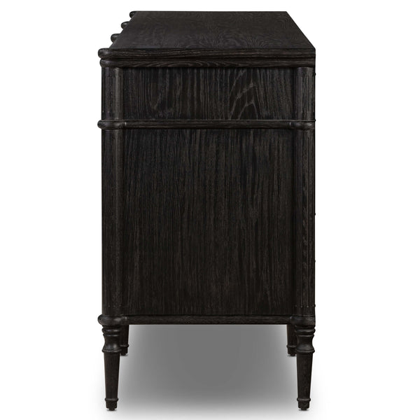 Home Fashion Toulouse 9 Drawer Dresser Distressed Black By Four Hands