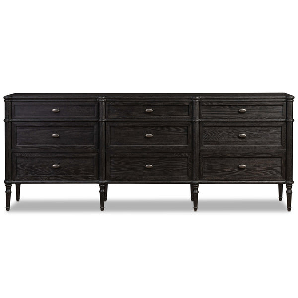 Home Fashion Toulouse 9 Drawer Dresser Distressed Black By Four Hands