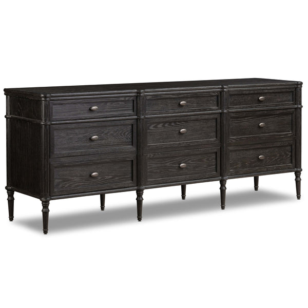 home fashion Toulouse 9 Drawer Dresser Distressed Black by Four Hands