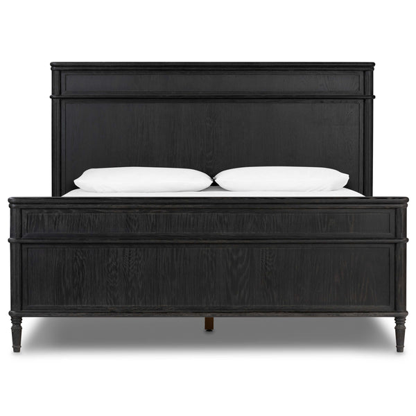 Home Fashion Toulouse Bed Distressed Black By Four Hands