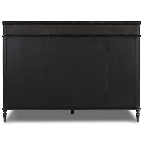 Home Fashion Toulouse Bed Distressed Black By Four Hands