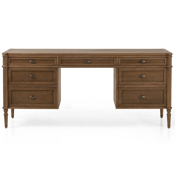 Home Fashion Toulouse Executive Desk Toasted Oak By Four Hands