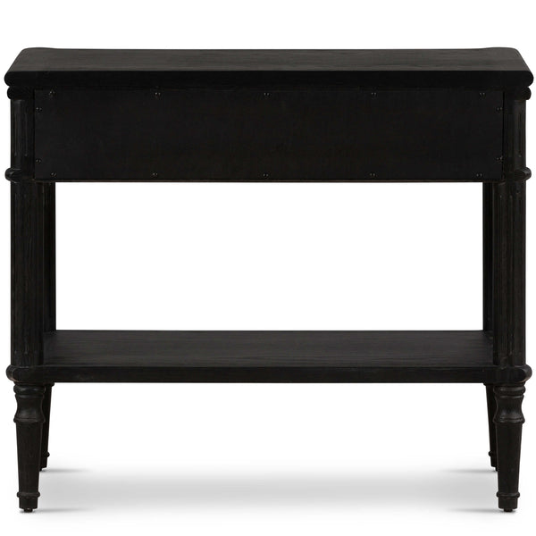 Home Fashion Toulouse Nighstand Distressed Black By Four Hands
