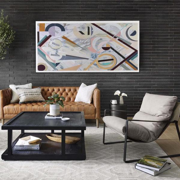 Home Fashion Trello Drum End Table Textured Brass By Four Hands