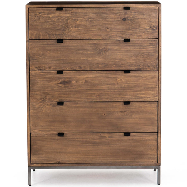 Home Fashion Trey 5 Drawer Dresser Auburn By Four Hands
