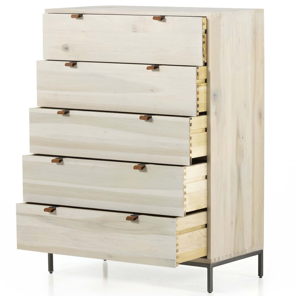 Home Fashion Trey 5 Drawer Dresser Dove By Four Hands
