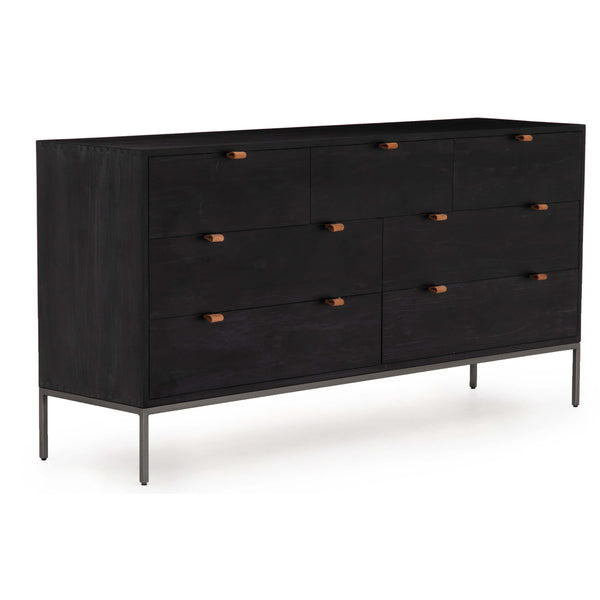 home fashion Trey 7 Drawer Dresser Black Wash by Four Hands