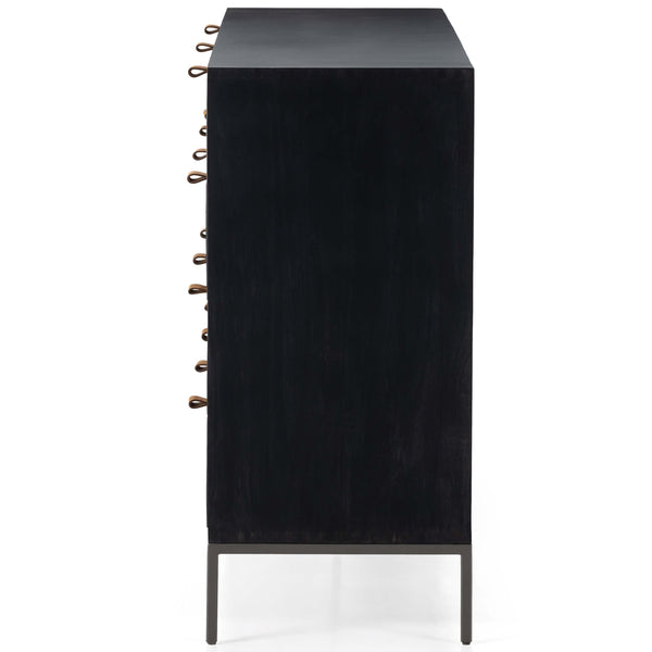 Home Fashion Trey 9 Drawer Dresser Black Wash By Four Hands