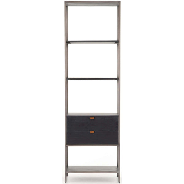 Home Fashion Trey Bookshelf Black Poplar By Four Hands