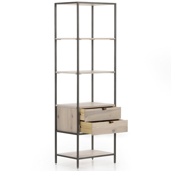 Home Fashion Trey Bookshelf Dove Poplar By Four Hands
